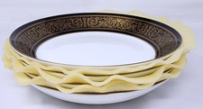 MIKASA Bone China Mount Holyoke 7-3/4"  Coupe Soup Bowls - Set of 4 - MINT