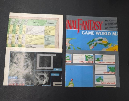 Final Fantasy (NES, nintendo 1990) Game w/manual/maps - Picture 10 of 13