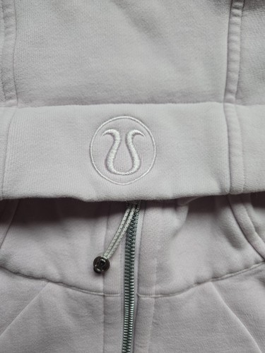 Lululemon Scuba Full-Zip Cropped Hoodie in Meadowsweet Pink Small Womens
