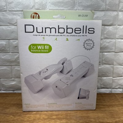 CTA Dumbbells for Wii Fit Balance Board Compatible w/Wii Motion Plus Sealed