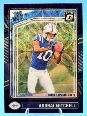 2024 Donruss Optic #203 Adonai Mitchell Purple Scope