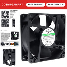120mm EC Motor Cooling Fan - 38mm, Dual Ball Bearing, 3000RPM, AC 110V-240V