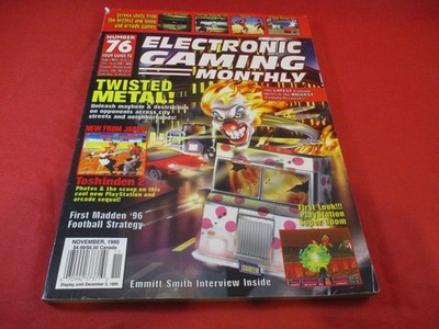 Electronic Gaming Monthly Magazine Number 76 Nov. 1995 Twisted Metal PS1 Cover