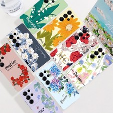 For Samsung Galaxy S24 S25 Plus A26 A56 A16 Flowers Phone Case Gel Custom Cover