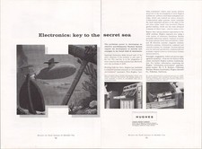 Hughes Aircraft Company Vintage 1960 Anti-Submarine Warfare Print Ad