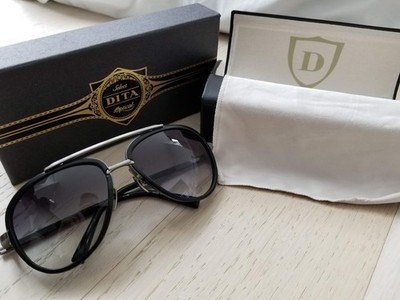 DITA Mach Two aviator sunglasses grey gradient lenses EUC