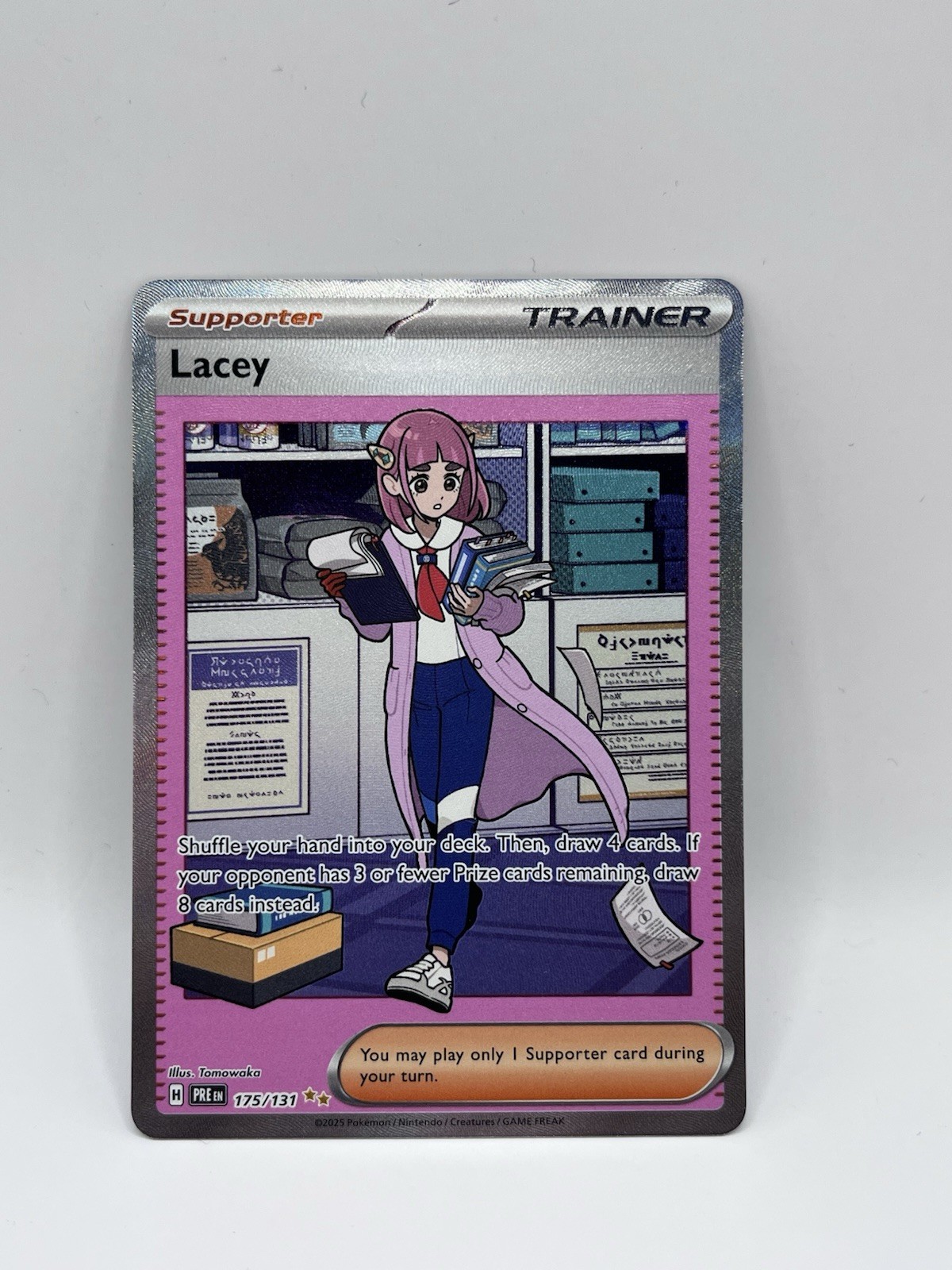 Pokémon TCG Prismatic Evolutions Lacey Special Illustration Rare 175/131 NM