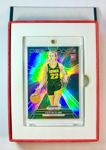 Selecciones de draft Panini Prizm 2024 Deep Space Caitlin Clark PLATA PRIZM RC ROOKIE SP - Imagen 8 de 8