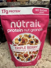 NuTrail Keto Granola Cereal Triple Berry🍒🍓🫐🍌11 oz SMALL BUSINESS CAT LADY