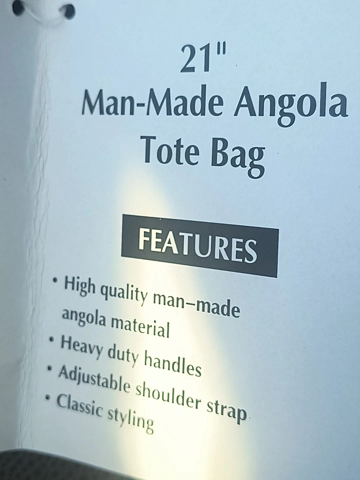 Embassy Faux Leather Duffle Bag New 21" - Image 3 of 4