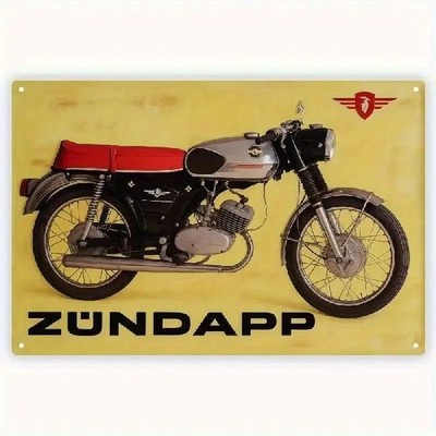 Blechschild Zündapp Motorrad Bike Vintage Metallschild TEL3432