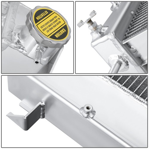 For 1994-2002 Dodge Ram 2500 3500 5.9L Turbo Diesel 4-Row Full Aluminum Radiator - Picture 4 of 7
