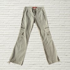 Vintage Y2K Low Rise Cargo Pants - Light Tan Khaki Size Xs