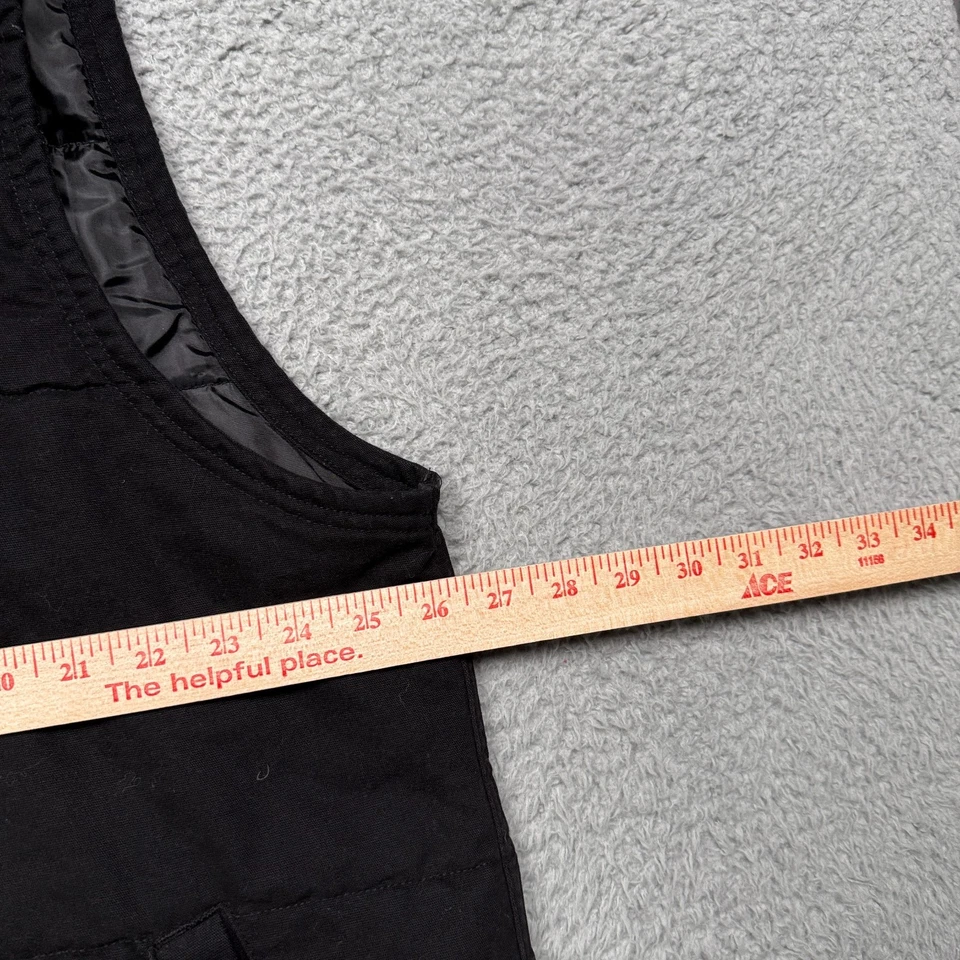 Wrangler Ropa de Trabajo Chaleco Para Hombres 2XL Negro Con Capucha Lona Acolchado Utilidad Cremallera Chaqueta Foto 4 de 4