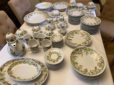 Rare vintage Graf von Henneberg porcelain dinner service - over 90 pieces
