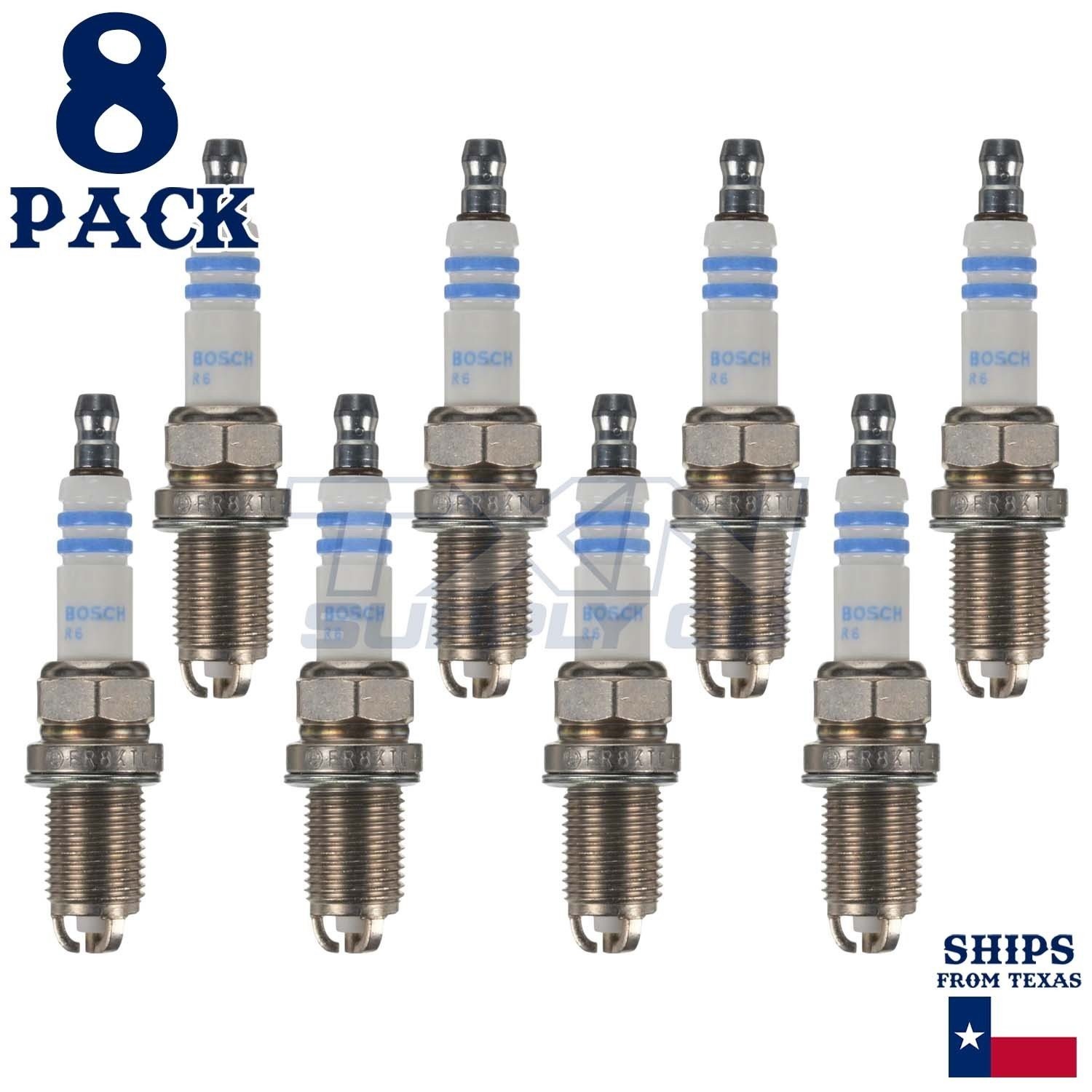 8 Pack Bosch 79003 FR8KTC Copper with Nickel Spark Plugs