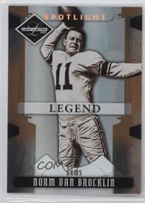 2008 Leaf Limited Legend Spotlight Bronze 9/125 Norm Van Brocklin #165 HOF 07qw