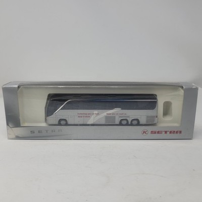 AWM Setra S 417 HDH Coach Bus Special Edition Silver 1:87 HO Scale