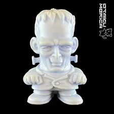 Bandai 1986 SD Horror World Frankenstein (Purple) - Vintage Keshigomu