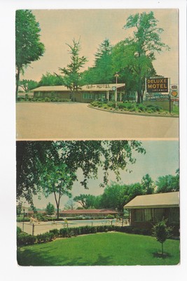 Deluxe Motel AAA Multi-View Hotel & Swimming Pool Mentor Ohio Chrome Postcard