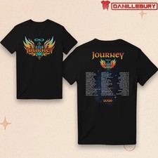 Journey Final Frontier Tour 2026 T-Shirt Double Sided Concert Rock Band Tee