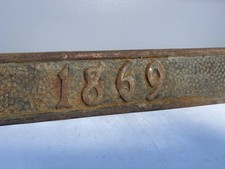 Targa numero indirizzo posta antica 1869 vintage targa cassetta postale