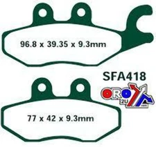 EBC Brake Pads Std Scooter Organic, Ebc SFA418