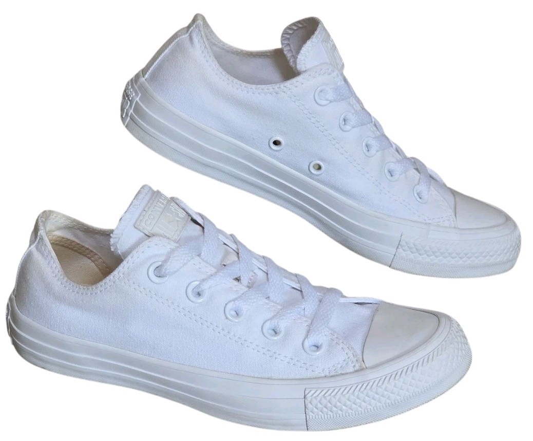 Converse Shoes Womens 6 Mens 4 Chuck Taylor All Star Sneaker White Canvas 1U647F thumbnail 11