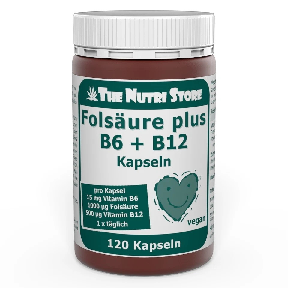 Folsäure + B12 + B6 Kapseln 120 Stk. - PZN 00629608