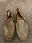 Uggs Metallic Gold Leather Espadrilles Size Uk 7.5 Pre-owned