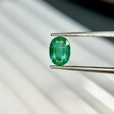 Natural Zambia vivid Emerald 0.70 Cts Oval Cut 7x5 MM Loose Gemstone For Jewelry