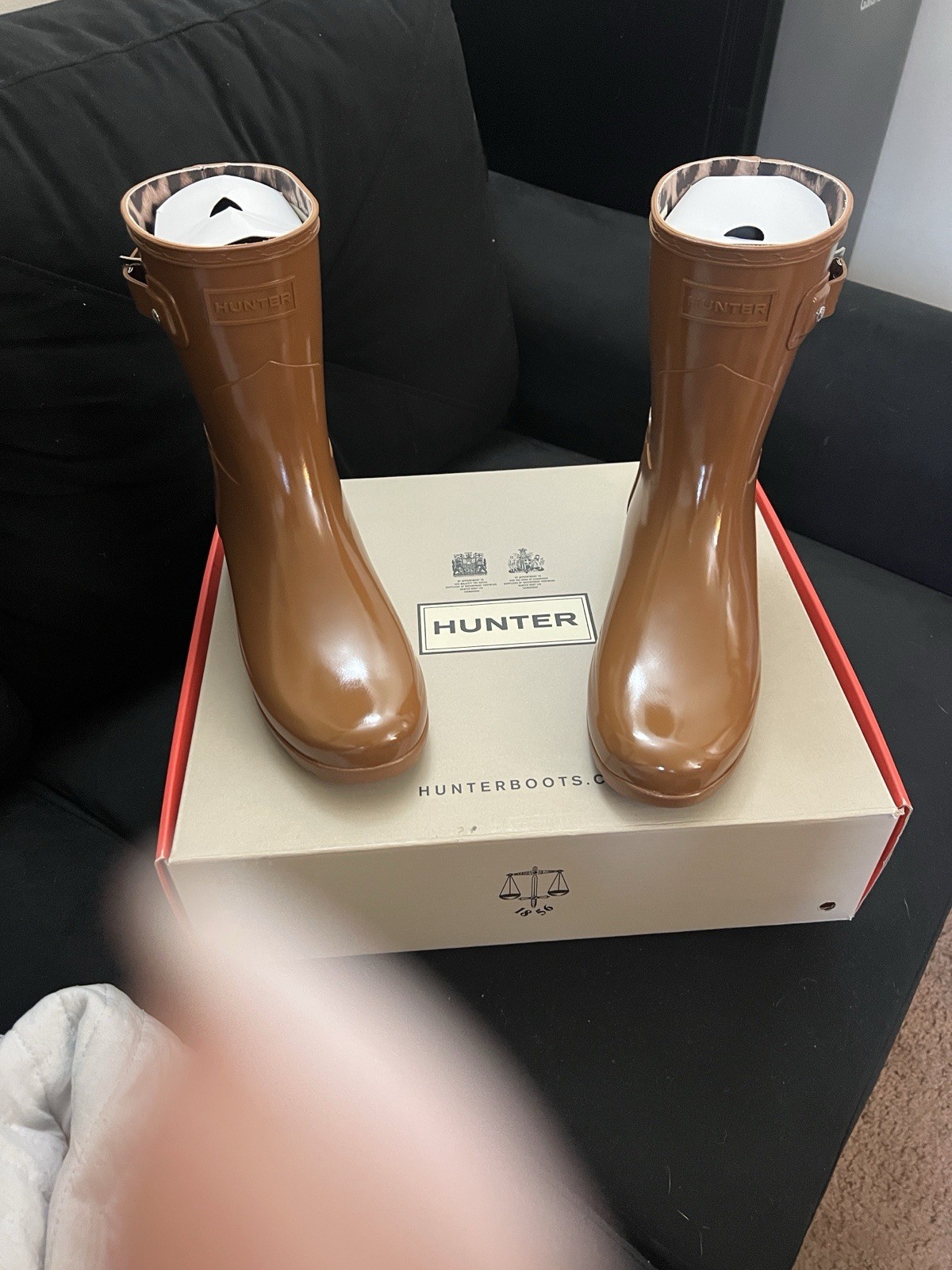 Hunter Rain Boots Chestnut Brown-image