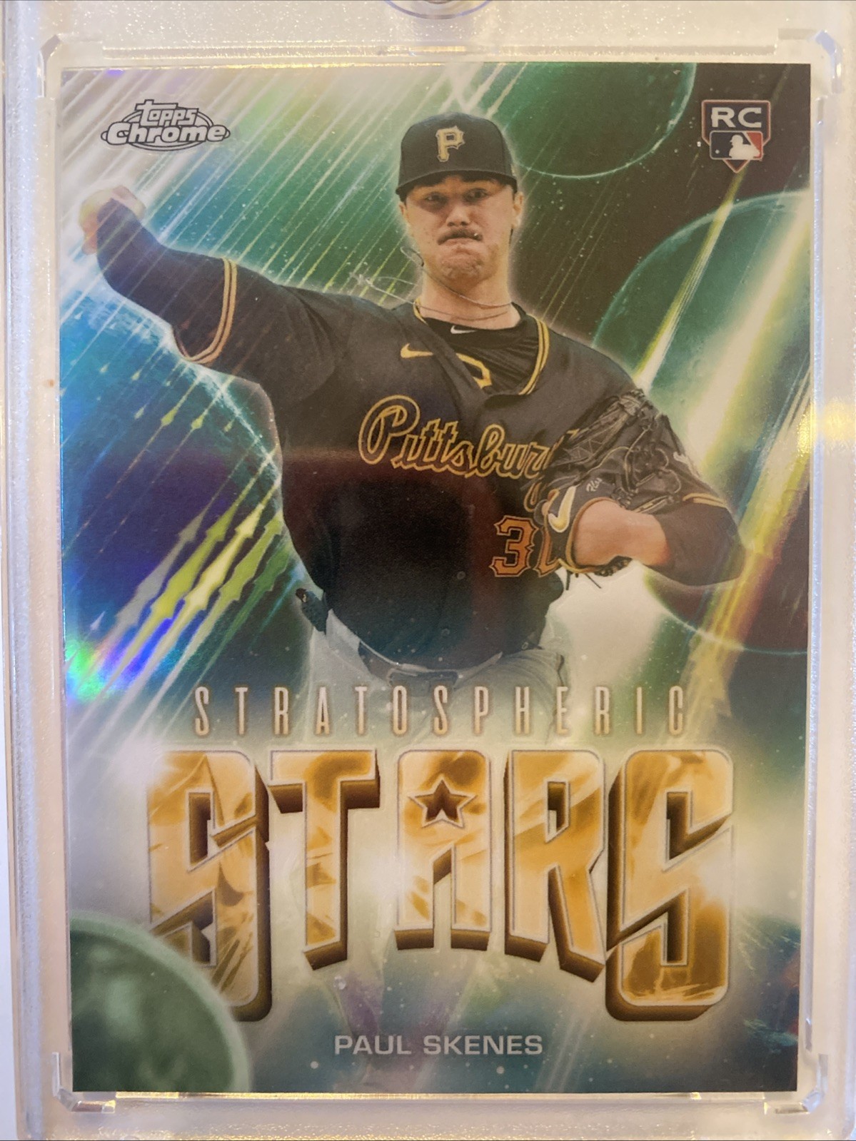 2024 Topps Chrome Update Paul Skenes Stratospheric Stars Rookie SP RC Pirates