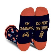 Do Not Disturb Gaming Funny Socks for Men Women Teen Large-X-Large A-orange