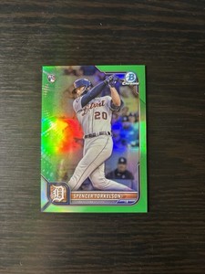 2022 Bowman Chrome Spencer Torkelson Green Refractor /99 RC #53