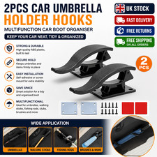 2 Pcs Car Umbrella Holder Multifunctional Car Boot Organiser Storage Hooks