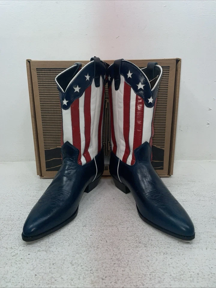 New Youth Flag Laredo Cowboy Boots. 1644 4 M. 22-88 - Image 3 of 4