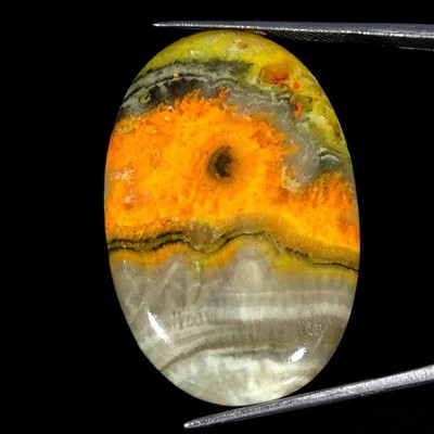 39,20 Ct Natürlicher Bumble Bee Jasper Ovaler Cabochon Lose Edelstein