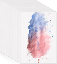 120 Sheets Watercolor Paper Bulk, 140 lb/300 GSM Cold Press 5 x 7 Inch, White 