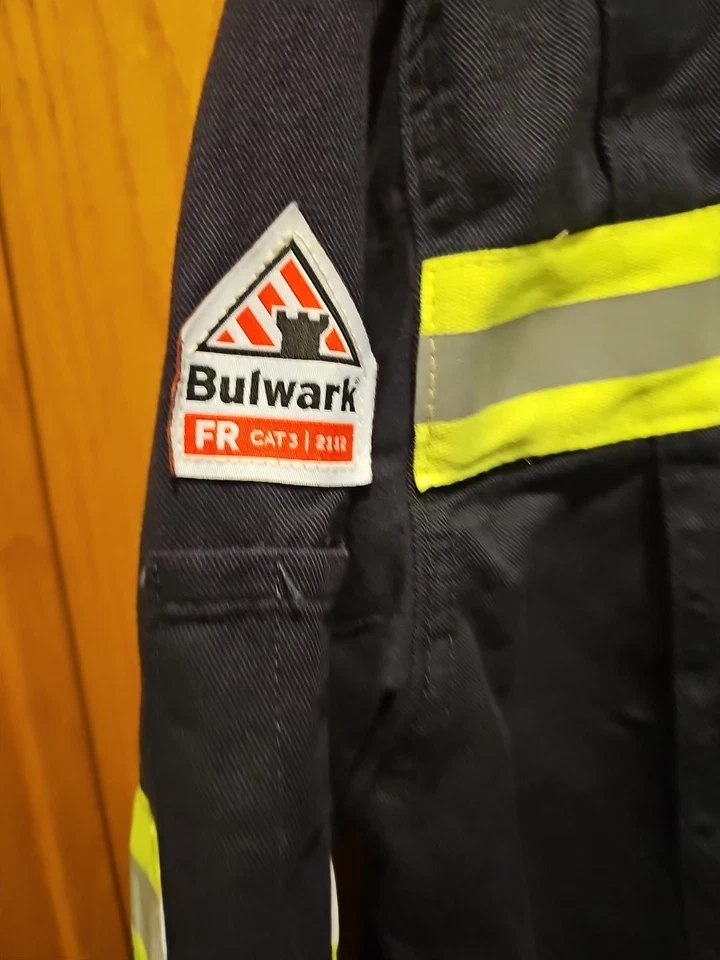 Куртка светоотражающая мужская Bulwark размер M RG JLJ6NV9 огнестойкая рабочая одежда б/у - Изображение 3 из 4