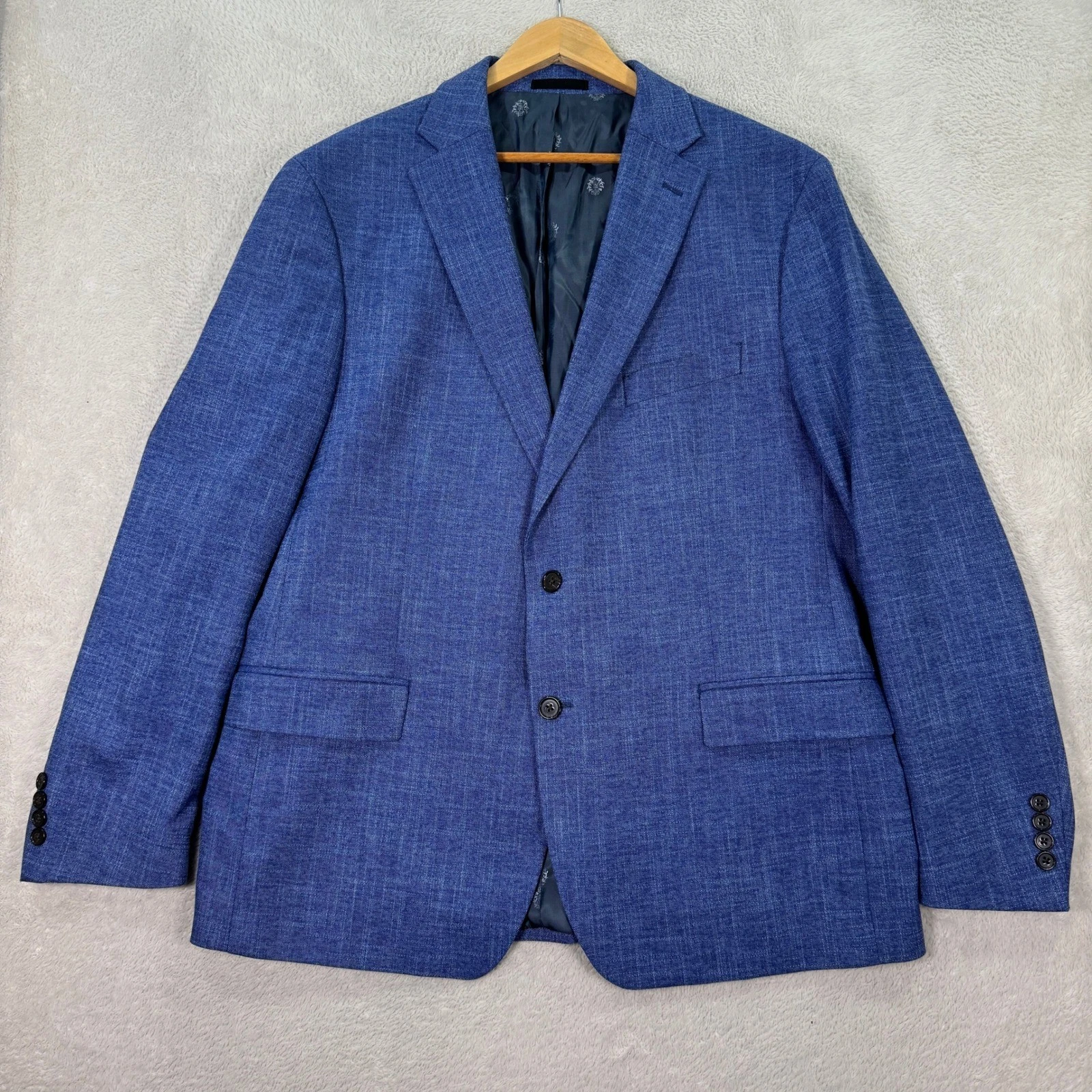 Lauren Ralph Lauren Mens 48R Slim Fit Blue Heathered 2-Button Sport Coat Blazer
Opens in a new windo