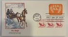 “The Sleigh” 1983 United States Stamp First Day Of Issue Cover