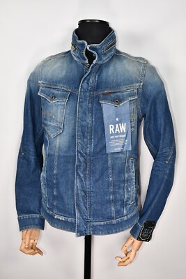 G-Star Arc Chopper 3D Slim Jacket DK Aged Restored Wils Stretch Denim size L