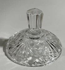 CRYSTAL CLEAR INDUSTRIES Small Candy Jar LID ONLY! -Meridian- Poland