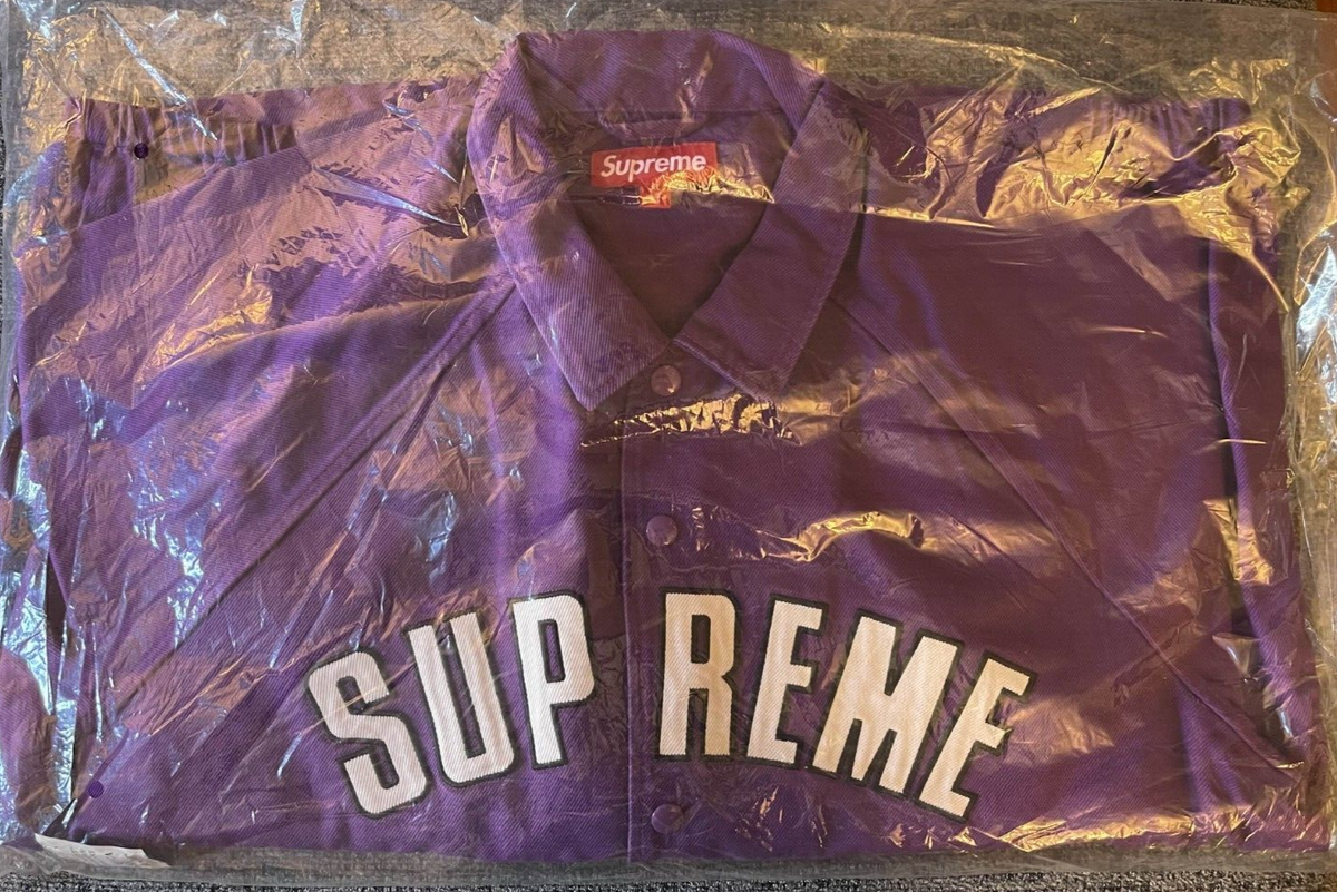 🔥 Supreme Arc Denim Coaches Jacket - Purple XL 🧥 | eBay 🔥 Supreme Arc Denim Coaches Jacket - Purple XL 🧥 | eBay