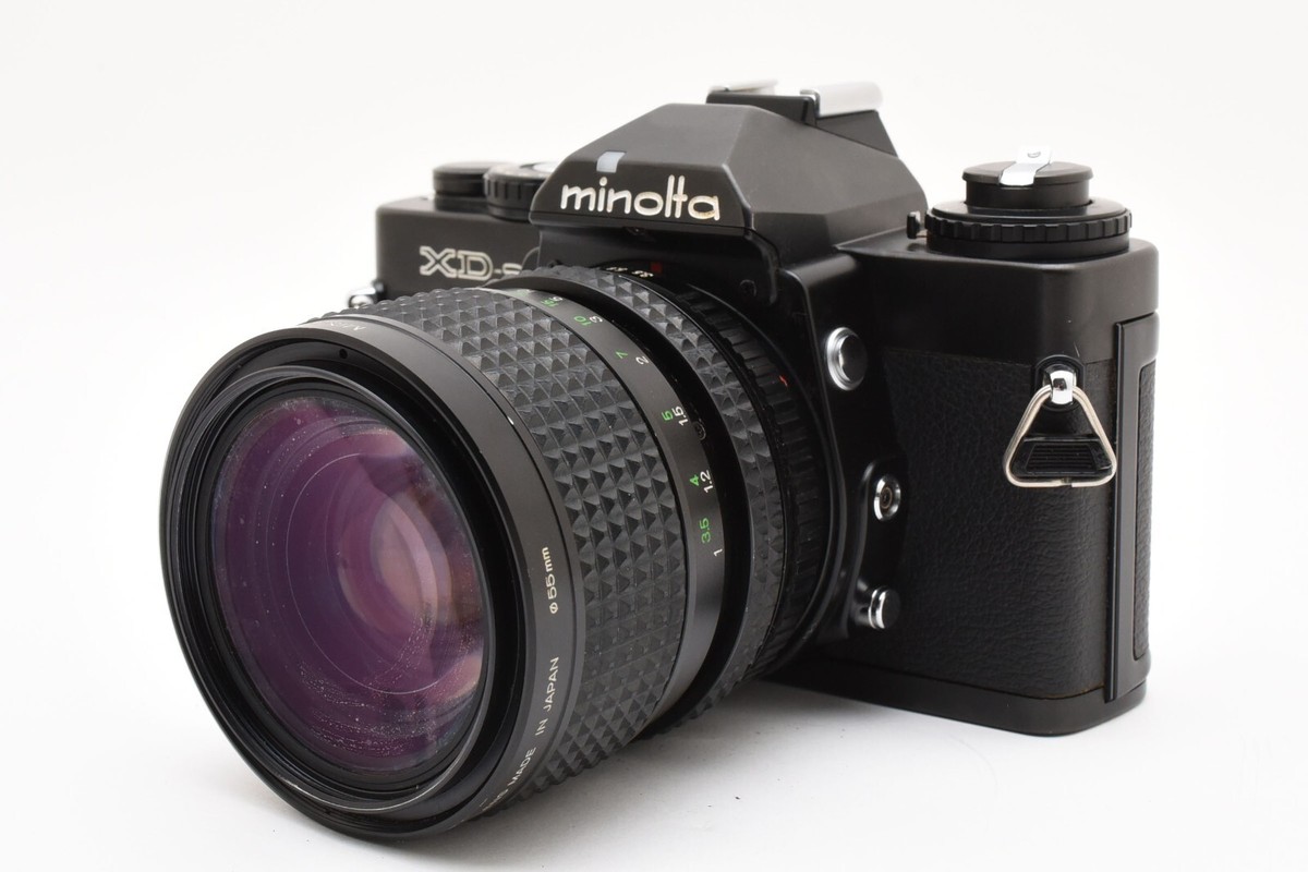 ミノルタ MINOLTA XD ROKKOR 50mm Minolta XD-s Black SLR Camera MD Rokkor 50mm F1.7 Lens #3-5