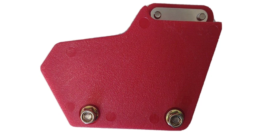 Protector guía cadena trasera HYspeed rojo Honda CRF230F CRF150F 2003-2019 Foto 2 de 2