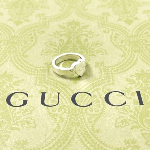 GUCCI Ring Trademark Heart Silver925 US 4.75(US Size) Women - Bild 2 von 9