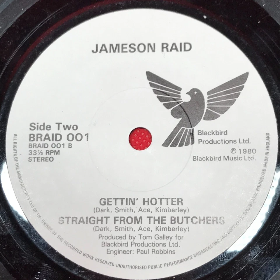 Jameson Raid Story End Of Part One EP - 1980 UK 7" vinyl single NWOBHM Hypnotist - Image 3 of 4