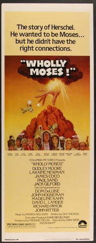 Wholly Moses! (1980) Dudley Moore James Coco Newman original movie poster insert
